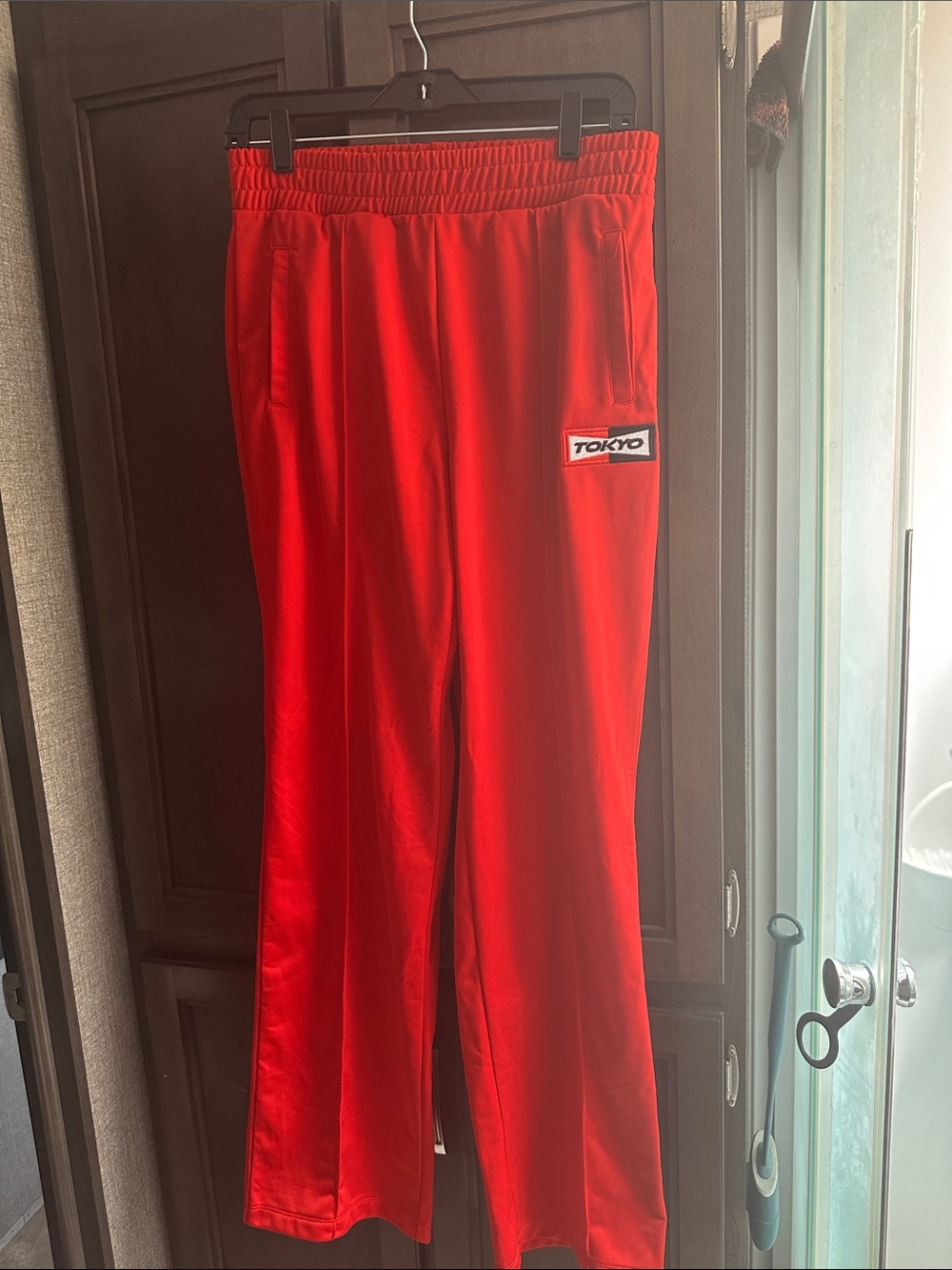 Forever 21 Red Kids Sweatpants with 'Tokyo' Patch